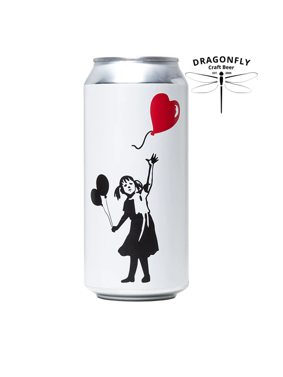 Dragonfly Girl with ballon - cognac oak matured quadrupel
