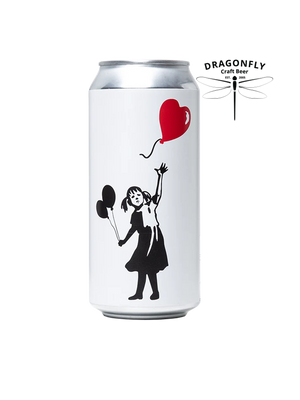 Dragonfly Girl with ballon - cognac oak matured quadrupel